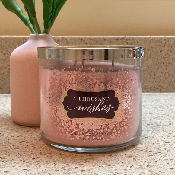 A Thousand Wishes Bath & Body Works 3 Wick Candle - Picture 2 of 4
